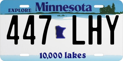 MN license plate 447LHY