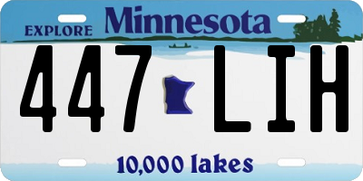 MN license plate 447LIH