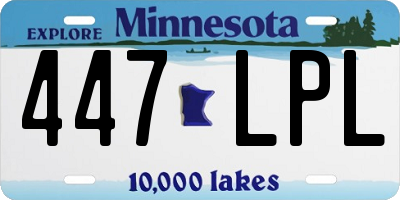 MN license plate 447LPL