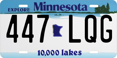 MN license plate 447LQG