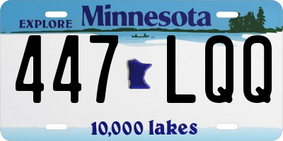MN license plate 447LQQ