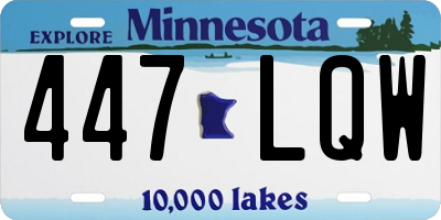 MN license plate 447LQW