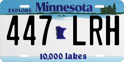 MN license plate 447LRH