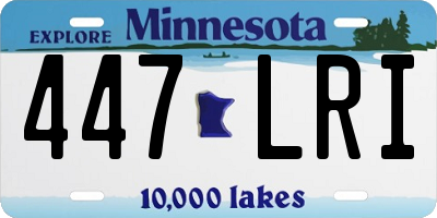 MN license plate 447LRI