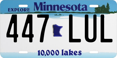MN license plate 447LUL