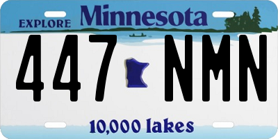 MN license plate 447NMN