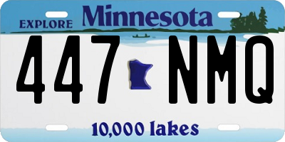 MN license plate 447NMQ