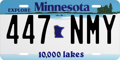 MN license plate 447NMY