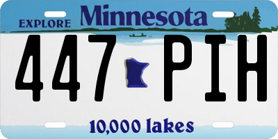 MN license plate 447PIH