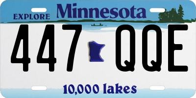 MN license plate 447QQE