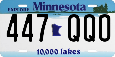 MN license plate 447QQO