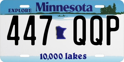 MN license plate 447QQP