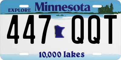 MN license plate 447QQT