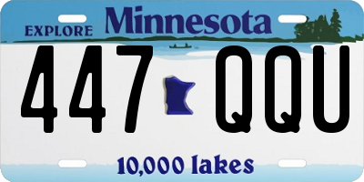 MN license plate 447QQU