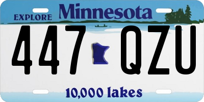 MN license plate 447QZU