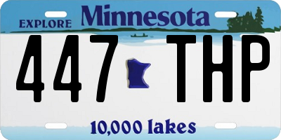 MN license plate 447THP
