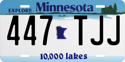 MN license plate 447TJJ