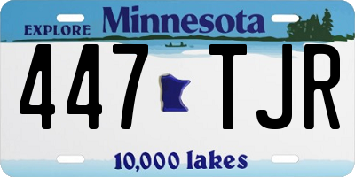 MN license plate 447TJR