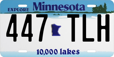 MN license plate 447TLH