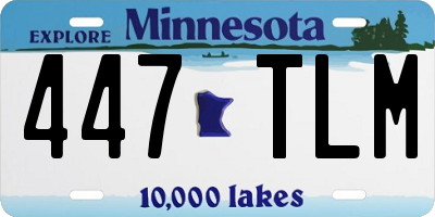MN license plate 447TLM