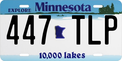 MN license plate 447TLP