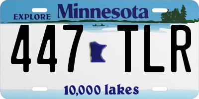 MN license plate 447TLR