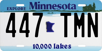 MN license plate 447TMN