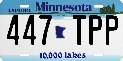 MN license plate 447TPP