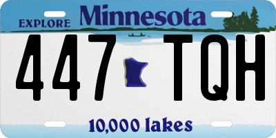 MN license plate 447TQH