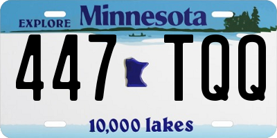 MN license plate 447TQQ
