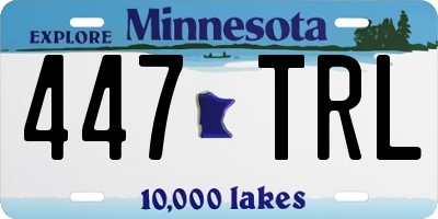 MN license plate 447TRL