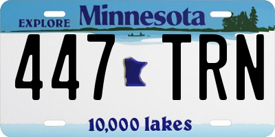 MN license plate 447TRN