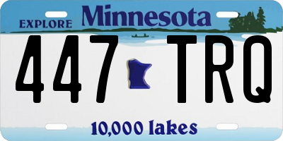 MN license plate 447TRQ