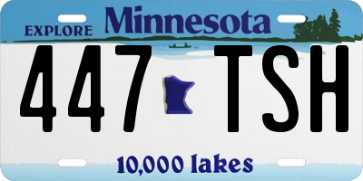 MN license plate 447TSH