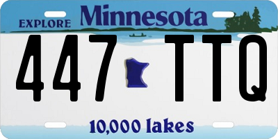 MN license plate 447TTQ