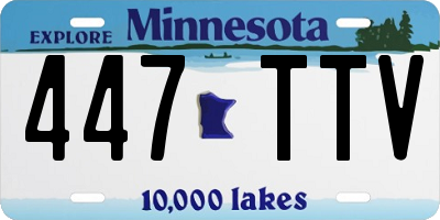 MN license plate 447TTV