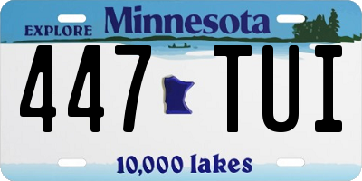 MN license plate 447TUI