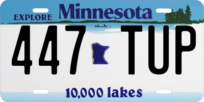 MN license plate 447TUP
