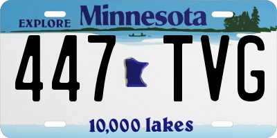 MN license plate 447TVG