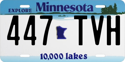 MN license plate 447TVH