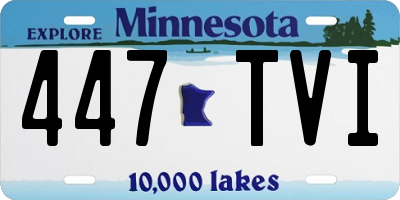 MN license plate 447TVI