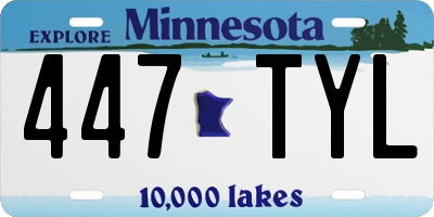 MN license plate 447TYL