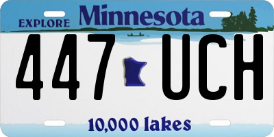 MN license plate 447UCH