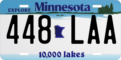 MN license plate 448LAA