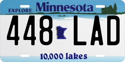 MN license plate 448LAD