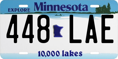 MN license plate 448LAE