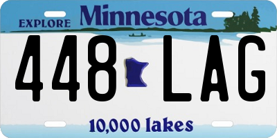 MN license plate 448LAG