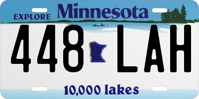 MN license plate 448LAH