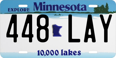 MN license plate 448LAY
