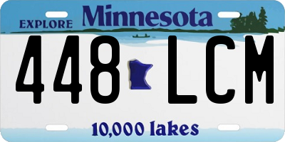 MN license plate 448LCM